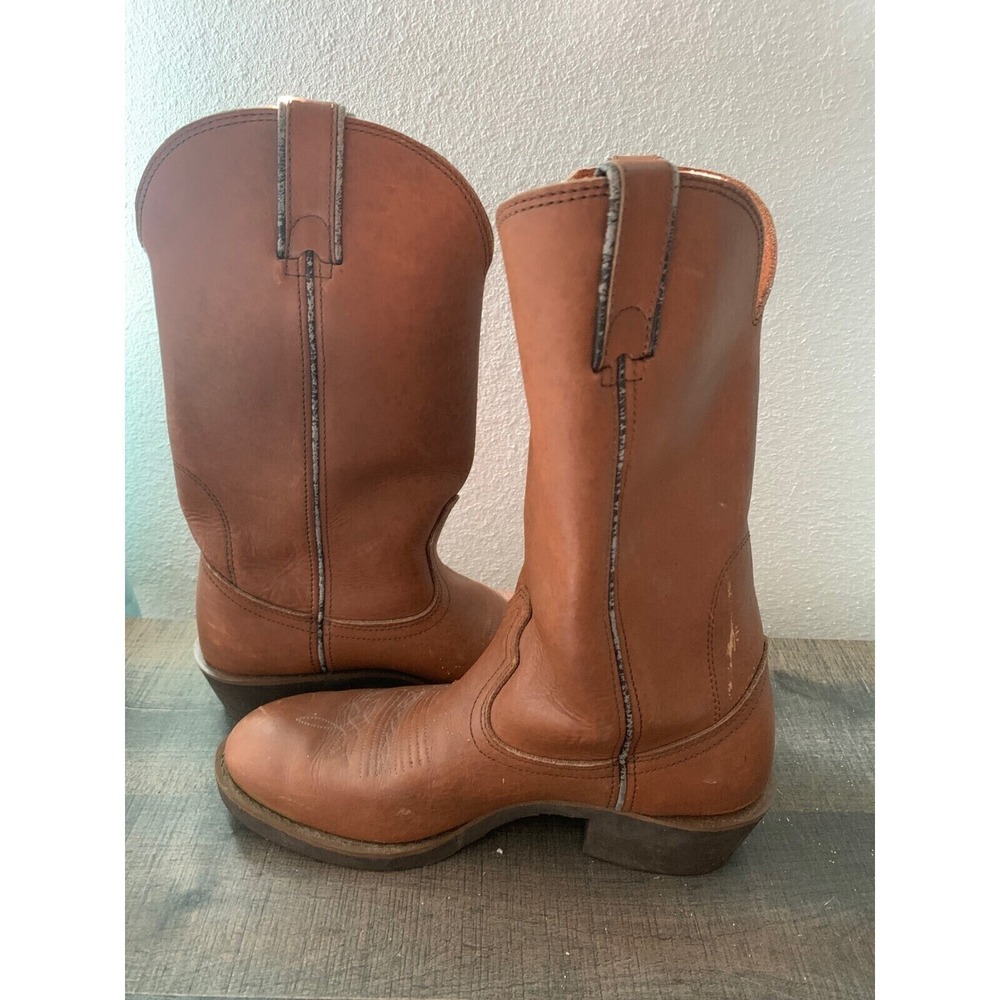 Durango‎ Men's 8D Cowboy Boots Plow Tan Leather Western Work Rodeo